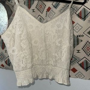Lace shirt from buckle